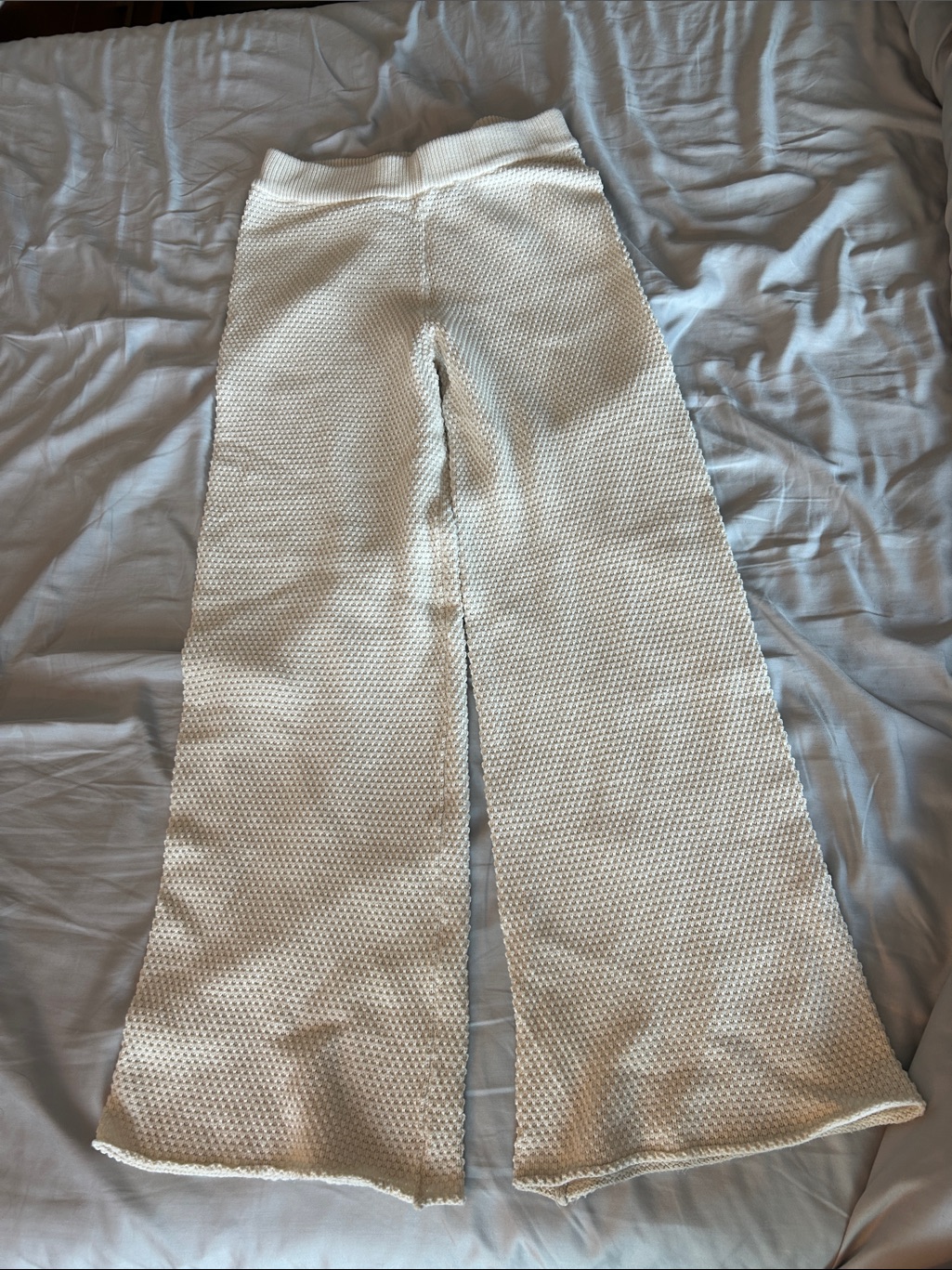Stoned Immaculate Cream Knit Pants